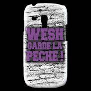 Coque Samsung Galaxy S3 Mini Wesh garde la pèche Violet