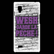 Coque LG Optimus L9 Wesh garde la pèche Violet