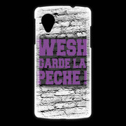 Coque LG Nexus 5 Wesh garde la pèche Violet