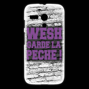 Coque Motorola G Wesh garde la pèche Violet