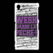Coque Sony Xpéria Z1 Wesh garde la pèche Violet