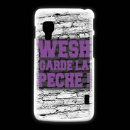 Coque LG L5 2 Wesh garde la pèche Violet