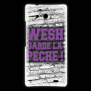 Coque Huawei Ascend Mate Wesh garde la pèche Violet