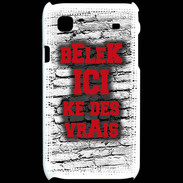 Coque Samsung Galaxy S Belek Ici Rouge