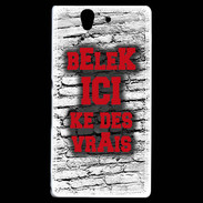 Coque Sony Xperia Z Belek Ici Rouge