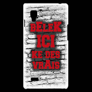 Coque LG Optimus L9 Belek Ici Rouge