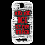 Coque HTC One SV Belek Ici Rouge