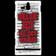 Coque Sony Xperia U Belek Ici Rouge