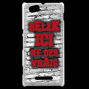 Coque Sony Xperia M Belek Ici Rouge
