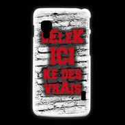 Coque LG L5 2 Belek Ici Rouge