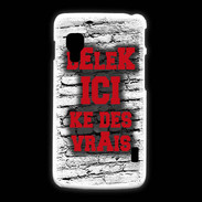 Coque LG L5 2 Belek Ici Rouge