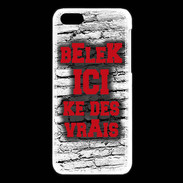 Coque iPhone 5C Belek Ici Rouge