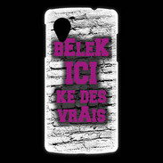 Coque LG Nexus 5 Belek Ici Violet