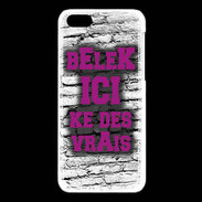 Coque iPhone 5C Belek Ici Violet