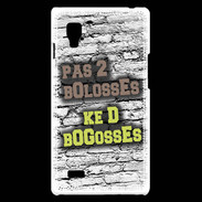 Coque LG Optimus L9 Pas 2 bolosses sur fond en brique