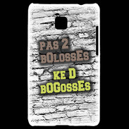Coque LG Optimus L3 II Pas 2 bolosses sur fond en brique