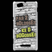 Coque Sony Xperia M Pas 2 bolosses sur fond en brique