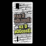 Coque Huawei Ascend P2 Pas 2 bolosses sur fond en brique
