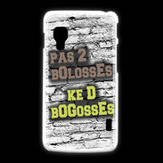 Coque LG L5 2 Pas 2 bolosses sur fond en brique