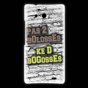 Coque Huawei Ascend Mate Pas 2 bolosses sur fond en brique