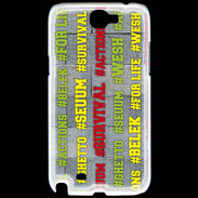 Coque Samsung Galaxy Note 2 Wesh Vert Jaune
