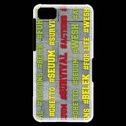 Coque Blackberry Z10 Wesh Vert Jaune
