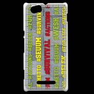 Coque Sony Xperia M Wesh Vert Jaune
