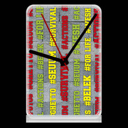 Pendule de bureau Wesh Vert Jaune