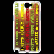 Coque Samsung Galaxy Note 2 Wesh Vert Jaune Sun