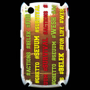 Coque Blackberry 8520 Wesh Vert Jaune Sun
