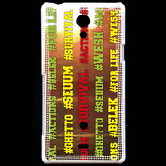 Coque Sony Xperia T Wesh Vert Jaune Sun