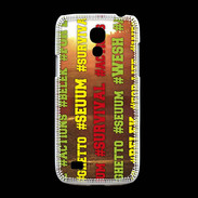 Coque Samsung Galaxy S4mini Wesh Vert Jaune Sun