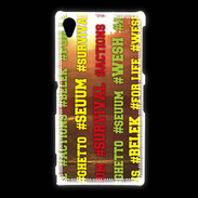 Coque Sony Xpéria Z1 Wesh Vert Jaune Sun