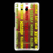 Coque Huawei Ascend Mate Wesh Vert Jaune Sun