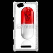 Coque Sony Xperia M Gélule tête de mort