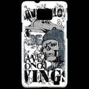 Coque Samsung Galaxy S2 Pilote Tête de mort