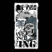 Coque Sony Xpéria Z1 Pilote Tête de mort