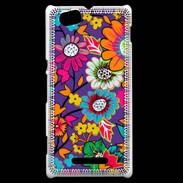 Coque Sony Xperia M Fond Hippie 1