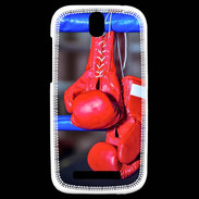 Coque HTC One SV Paire de gants de boxe rouge