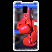 Coque LG P990 Paire de gants de boxe rouge