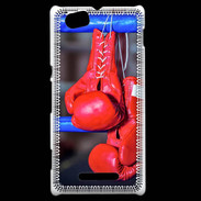 Coque Sony Xperia M Paire de gants de boxe rouge