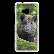 Coque HTC One Sanglier dans les bois