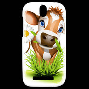 Coque HTC One SV Humour vache 5