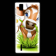 Coque Huawei Ascend P2 Humour vache 5