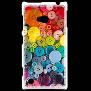 Coque Nokia Lumia 720 Arc en ciel de boutons de couture