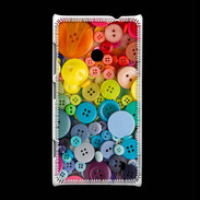 Coque Nokia Lumia 520 Arc en ciel de boutons de couture