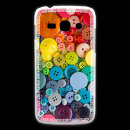 Coque Samsung Galaxy Ace3 Arc en ciel de boutons de couture