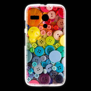 Coque Motorola G Arc en ciel de boutons de couture