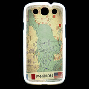 Coque Samsung Galaxy S3 Débarquement Normandie Carte ZG