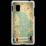 Coque LG Optimus G Débarquement Normandie Carte ZG